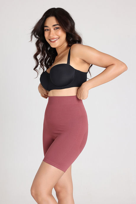 Zivame All Day Seamless Highwaist Thigh Shaper - Wild Ginger — image 3